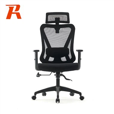 Sedia da ufficio in rete nera